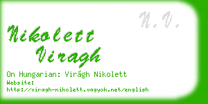 nikolett viragh business card
