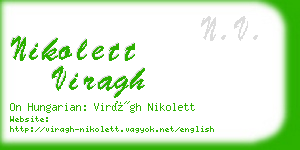 nikolett viragh business card